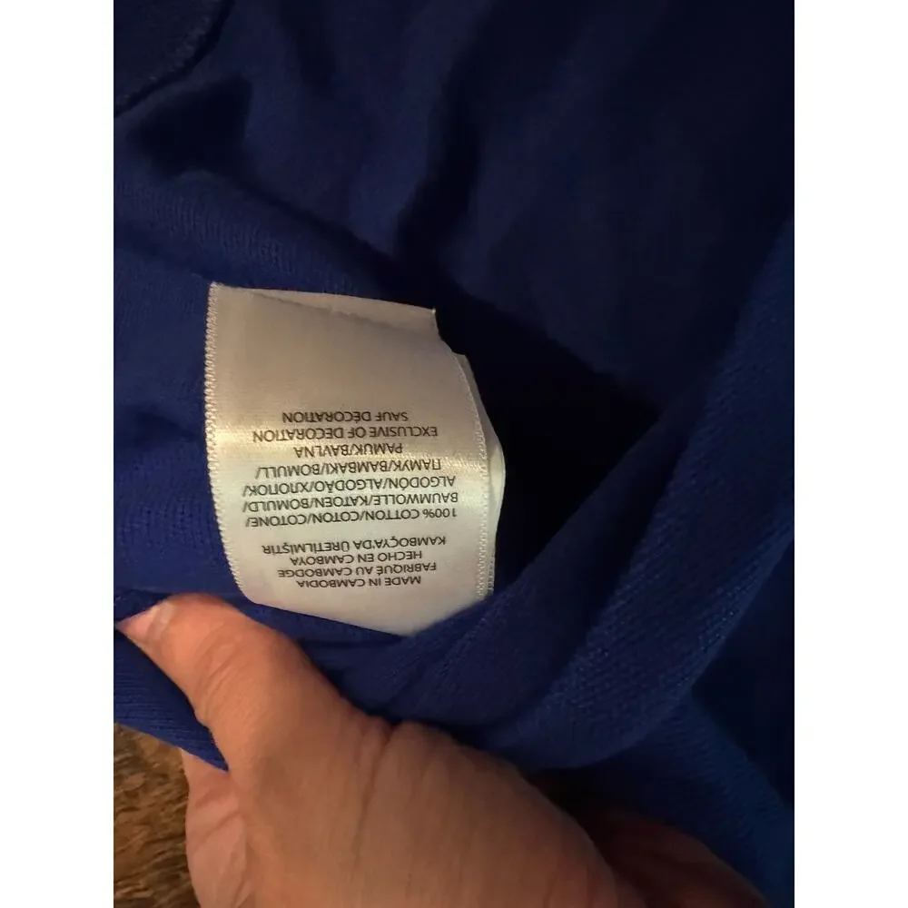 Polo Ralph Lauren Mesh Polo Shirt 4XB Big & Tall Long Sleeve Pony Blue NEW